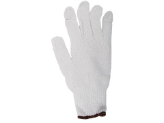 glove cott/knit brown doz (XL)