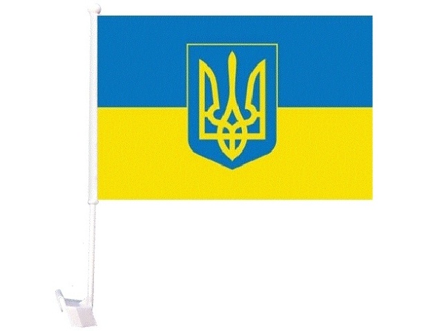 Ukraine car flag