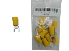 Terminal Insulated Fork Type Stud Size 1/4 bag of 10