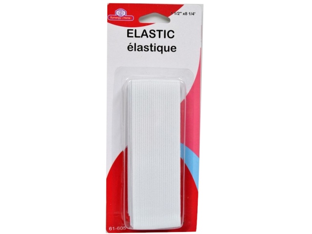ELASTIC WHITE WIDE 1 1/2 X 8 1/4 inches