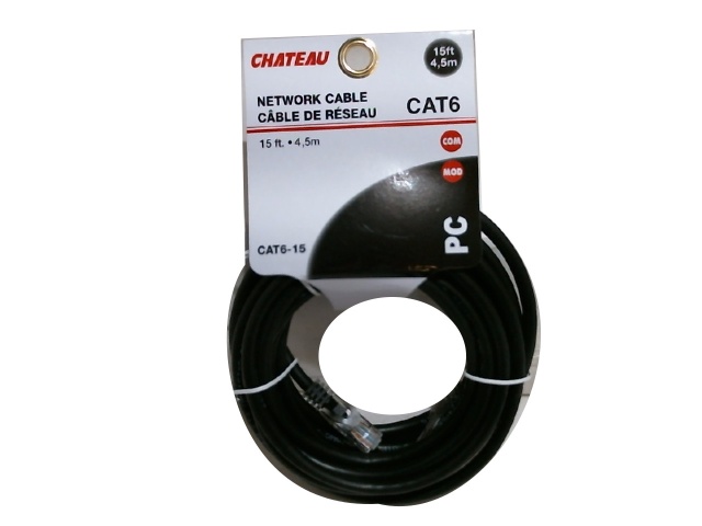Cat 6 network cable 15 foot 4.5m Assorted colours and quality