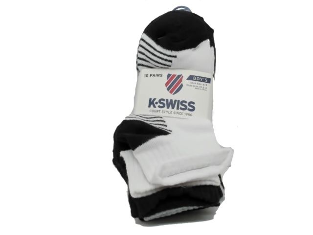 Boys Socks 10pk. Assorted Size 6-8 K-Swiss