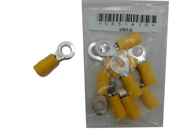 Terminal Insulated Ring Type Stud Size 1/4 inch - bag of 10