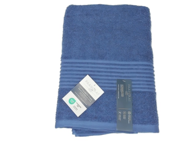 Cotton Bath Towel Dark Blue 27x52\