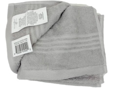 Cotton Hand Towel Silver 16x26