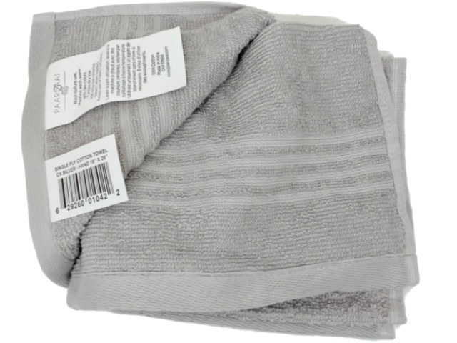 Cotton Hand Towel Silver 16x26\