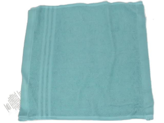 Cotton Wash Towel Light Teal 12x12\