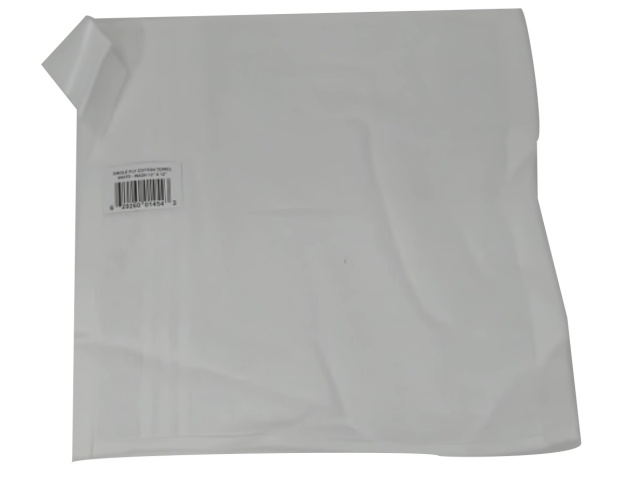 Cotton Wash Towel White 12x12\