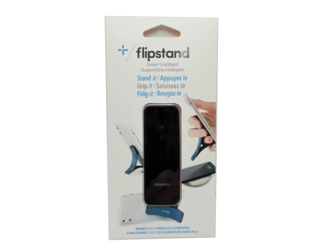 Universal flipstand smart gripstand black leather