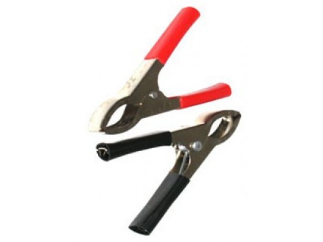 30A Black and Red Alligator Clip, 2-Pack