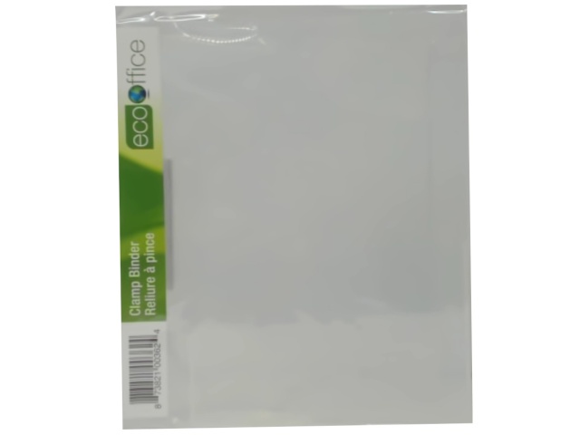 Clamp Binder Clear Poly Eco Office