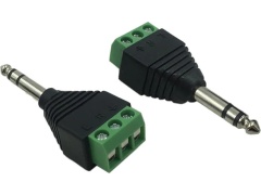 1/4 Stereo Male Screw Terminal Connector (1pc/bag)