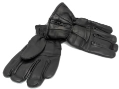 Padded Leather Gloves Men's Black Assorted Sizes