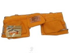 Tool Apron 5 Pocket Double Pouch Leather