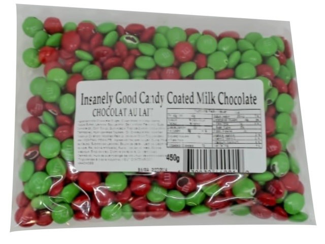 M&M\'s Candy Coated Milk Chocolate 450g. Clear Bag Insanely Good