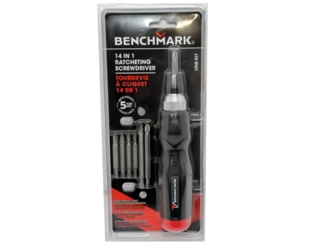 Ratcheting Screwdriver 14 In 1 Benchmark