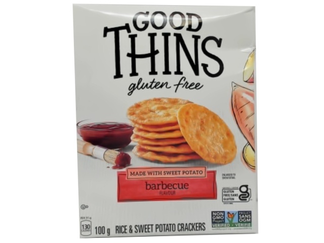 Rice & Sweet Potato Crackers Barbecue Flavour 100g. Good Thins