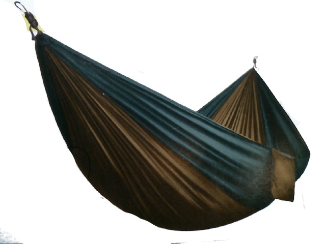Hammock jumbo parachute khaki-emerald max 240kg-529lb