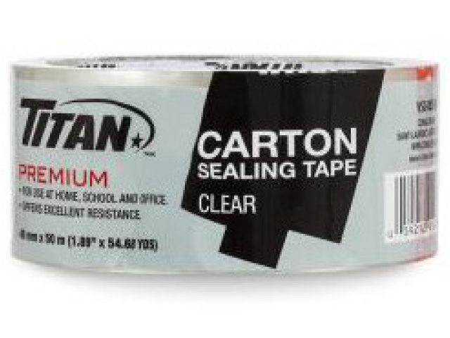 TITAN CLEAR TAPE INDIVIDUALLY WRAPPED 48mmx50m