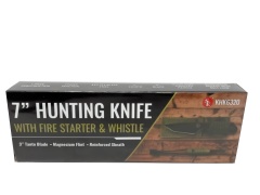 Hunting Knife 7 w/Fire Starter & Whistle