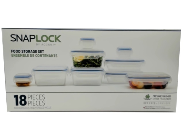 Snaplock Food Storage Set 18pcs. (or B/u $0.99, $1.99, $2.99)
