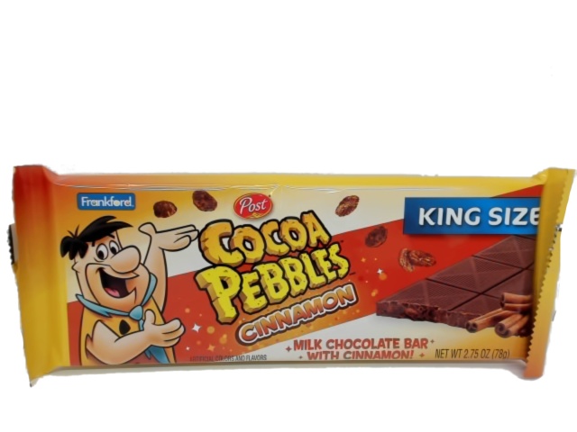 Cocoa Pebbles Chocolate Bar 78g King Size Cinnamon Post