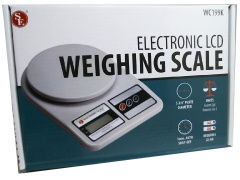 Kitchen Scale Electronic LCD 5-3/4 Plate Diameter