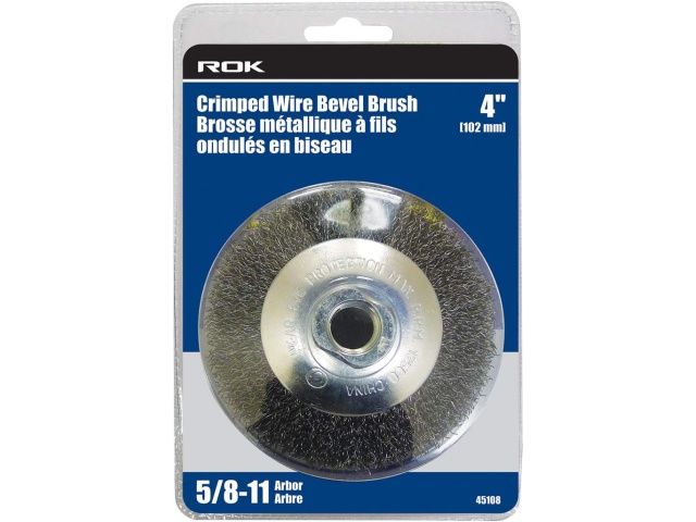 Wire bevel brush 4 inch crimped