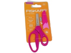Kids Scissors 5 w/Eraser Sheath Pink Fiskars