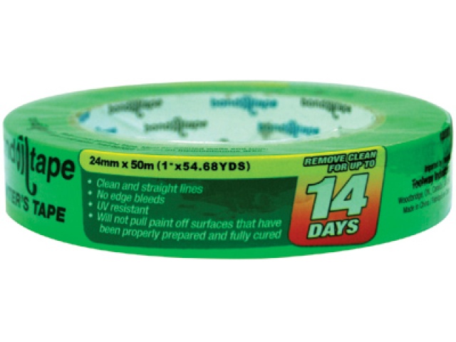 Painter\'s tape 1 inch 24mm x 50m green