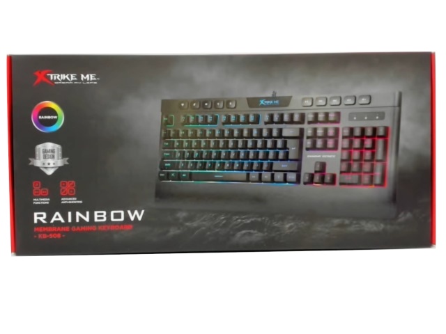 Gaming Keyboard Rainbow Xtrike Me
