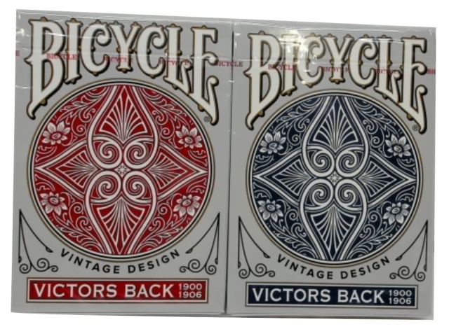 Playing Cards 2pk. Victors Back Vintage Design Bicycle