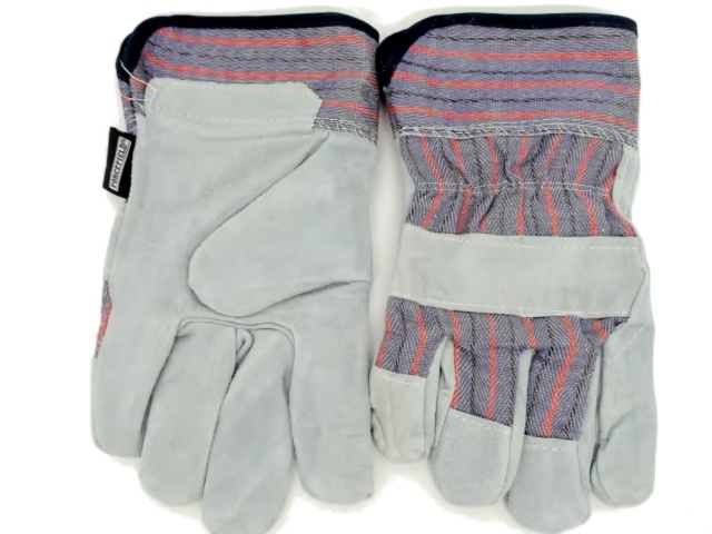 Work Gloves Split Leather Fleece Lined Forcefield