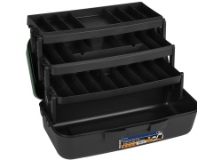 Tackle box with 3 tier tray 16 inch