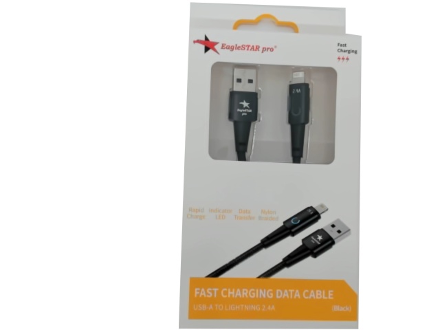USB-A to Lightning™ 12W 2.4A 10 foot fast charging cable