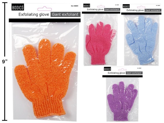 Bodico 7 inch Exfoliating Glove, 4 colours