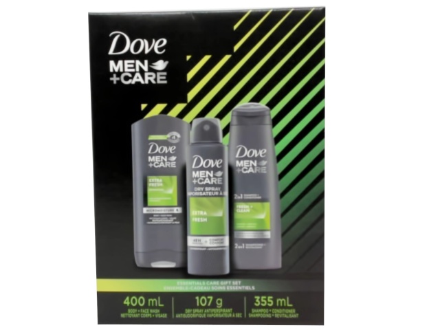 Dove Gift Set 3pc. Men + Care (Or BW $4.99, Sham $4.99, Spray $3.99)