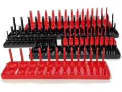 Socket Organizer 6pk. Black/Red Plastic (or $2.99, $3.99, $4.99ea)