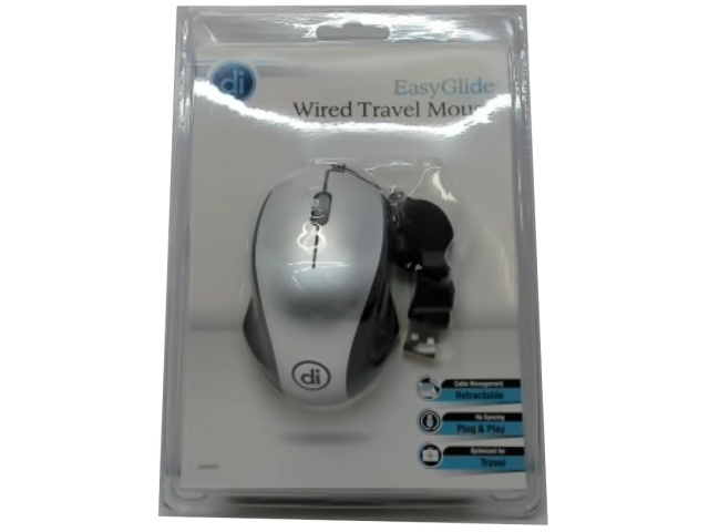 Wired Trabel Mouse Easy Glide