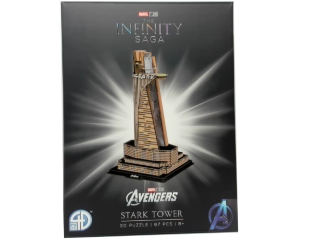 Cardstock Model Kit Infinity Saga Stark Tower 3d Puzzle 67pcs