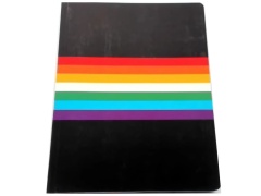 Journal Rainbow Black 7.5 x 9.5