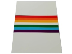 Journal Rainbow White 7.5 x 9.5