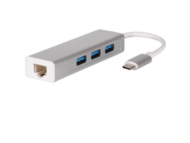USB3.1 Type-C USB-C to 3*USB3.0 Port USB Hub with Gigabit Ethernet Port