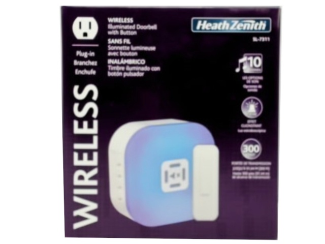 Wireless Illuminated Doorbell With Button Heath Zenith