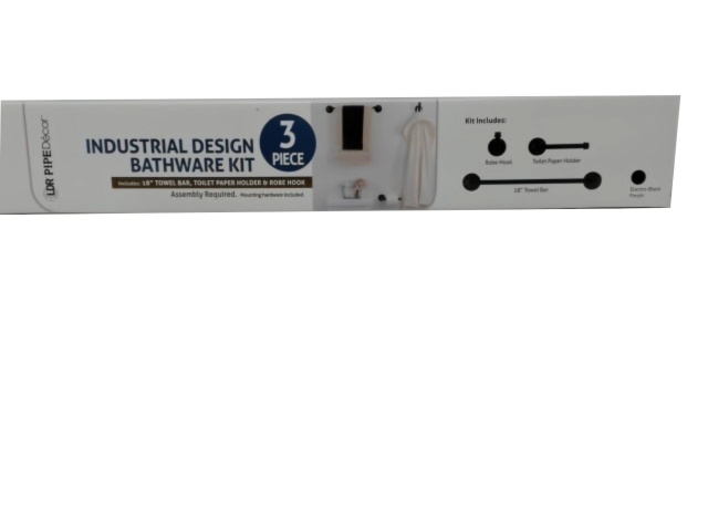 Bathware Kit 3pc. Industrial Design Pipe Décor