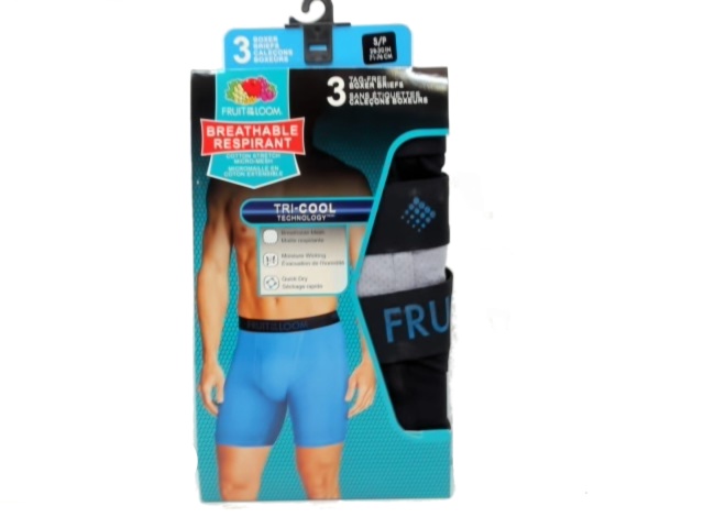 Boxer Briefs 3pk Small Asst Fruit Of The Loom