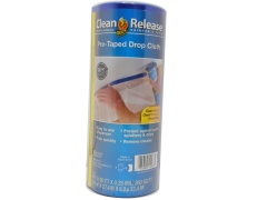 Pre Taped Drop Cloth 4ft. X 90ft. Clean Release Duck