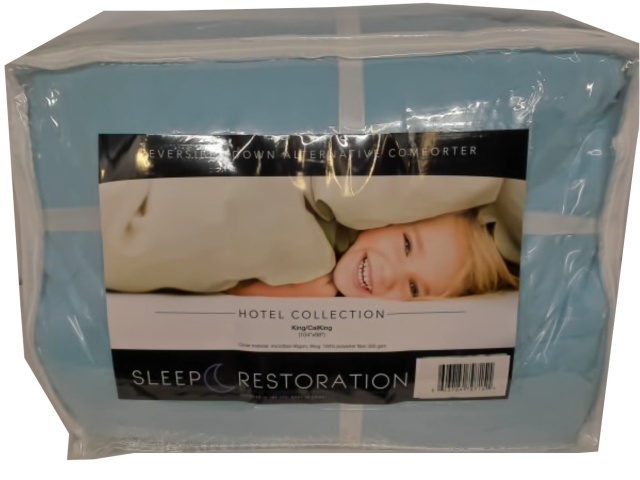 Comforter Reversible Down Alternative King Size Sleep Restoration