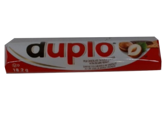 Chocolate Bar Duplo 18.2g. Chocolate Covered Wafer W/nougat