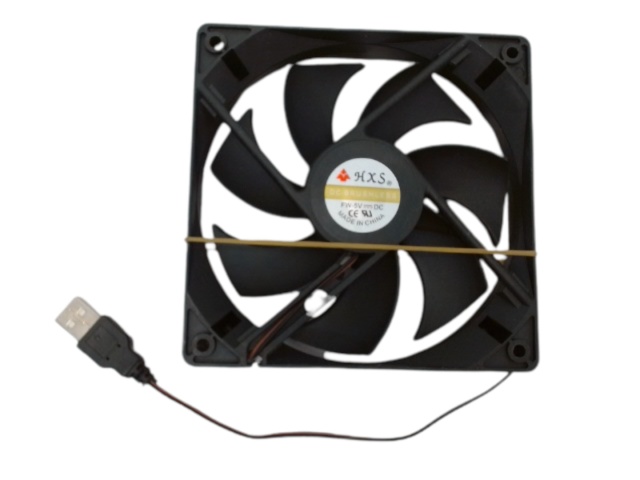 Case fan 120x120mm with USB connector